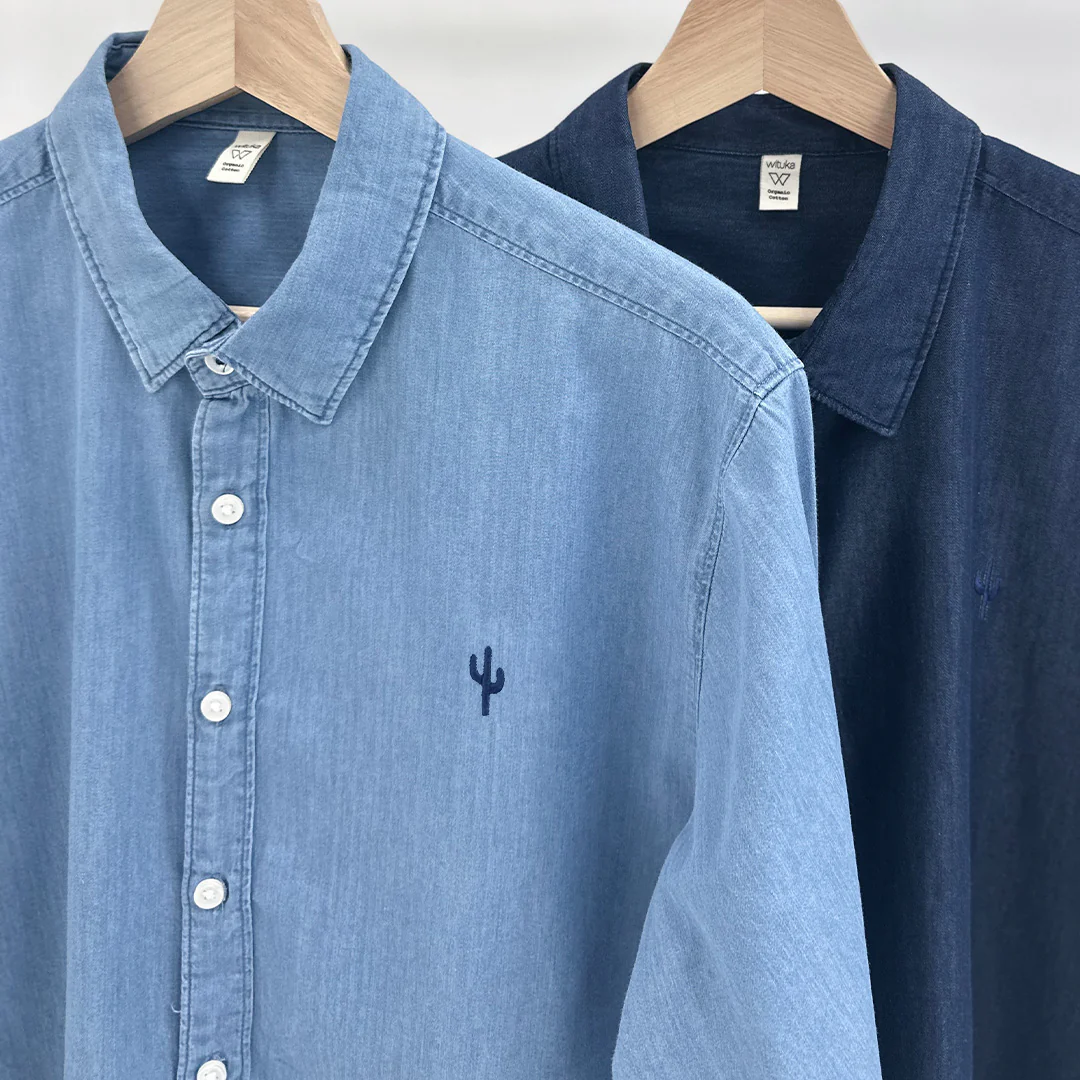Cactus Light Indigo Shirt - Image 3
