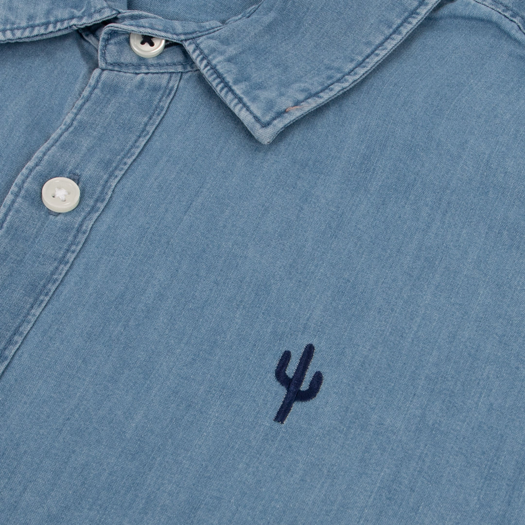 Cactus Light Indigo Shirt - Image 4